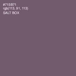 #715B71 - Salt Box Color Image