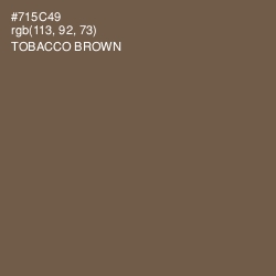 #715C49 - Tobacco Brown Color Image