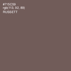 #715C59 - Russett Color Image