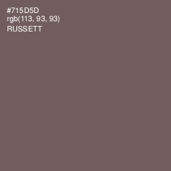 #715D5D - Russett Color Image