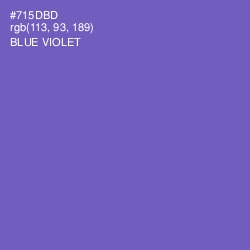 #715DBD - Blue Violet Color Image