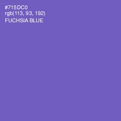 #715DC0 - Fuchsia Blue Color Image
