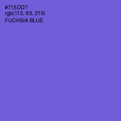 #715DD7 - Fuchsia Blue Color Image