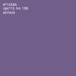 #715E8A - Affair Color Image