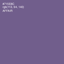 #715E8C - Affair Color Image