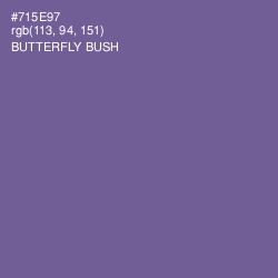 #715E97 - Butterfly Bush Color Image
