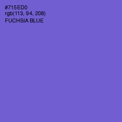 #715ED0 - Fuchsia Blue Color Image