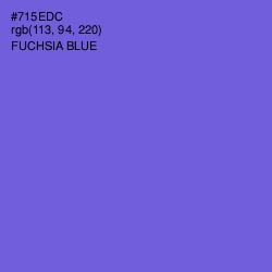 #715EDC - Fuchsia Blue Color Image