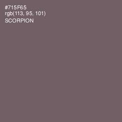 #715F65 - Scorpion Color Image