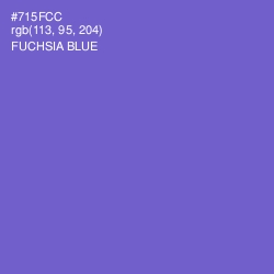 #715FCC - Fuchsia Blue Color Image