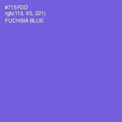 #715FDD - Fuchsia Blue Color Image