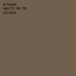 #71604E - Go Ben Color Image