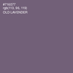 #716077 - Old Lavender Color Image