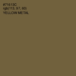 #71613C - Yellow Metal Color Image