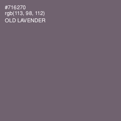 #716270 - Old Lavender Color Image