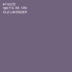 #71627E - Old Lavender Color Image