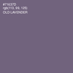 #71637D - Old Lavender Color Image