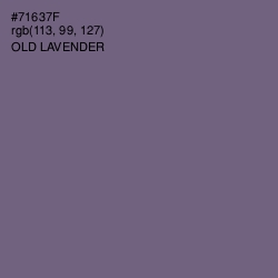 #71637F - Old Lavender Color Image