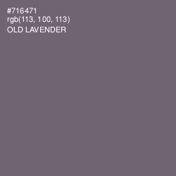 #716471 - Old Lavender Color Image