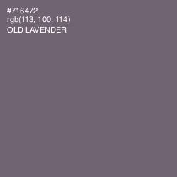 #716472 - Old Lavender Color Image