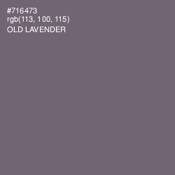 #716473 - Old Lavender Color Image