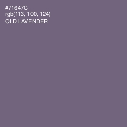 #71647C - Old Lavender Color Image