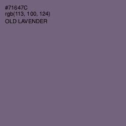 #71647C - Old Lavender Color Image