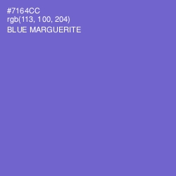 #7164CC - Blue Marguerite Color Image