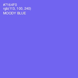 #7164F0 - Moody Blue Color Image