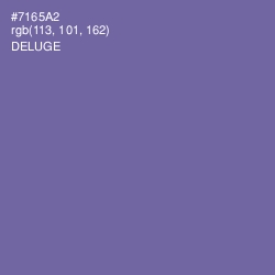 #7165A2 - Deluge Color Image