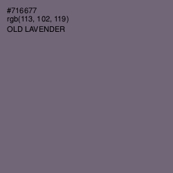 #716677 - Old Lavender Color Image