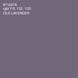 #71667A - Old Lavender Color Image