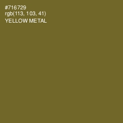 #716729 - Yellow Metal Color Image