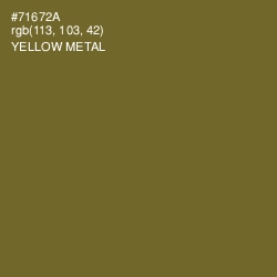 #71672A - Yellow Metal Color Image