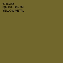 #71672D - Yellow Metal Color Image