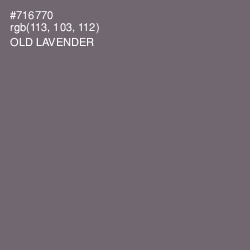 #716770 - Old Lavender Color Image