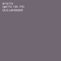 #716773 - Old Lavender Color Image