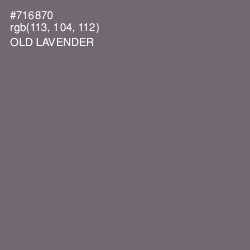 #716870 - Old Lavender Color Image