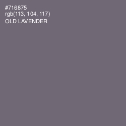 #716875 - Old Lavender Color Image