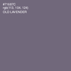#71687C - Old Lavender Color Image