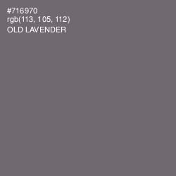 #716970 - Old Lavender Color Image