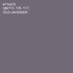 #716975 - Old Lavender Color Image