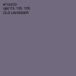 #71697D - Old Lavender Color Image