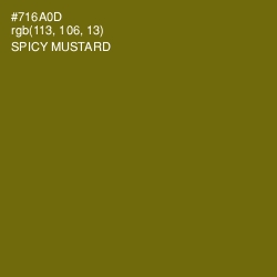 #716A0D - Spicy Mustard Color Image