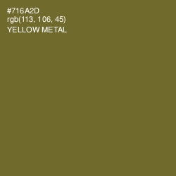 #716A2D - Yellow Metal Color Image