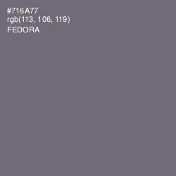#716A77 - Fedora Color Image