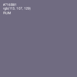 #716B81 - Rum Color Image