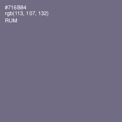 #716B84 - Rum Color Image