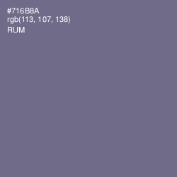 #716B8A - Rum Color Image