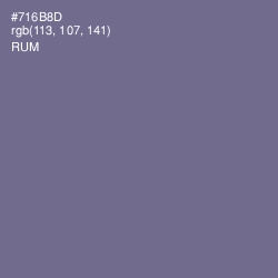 #716B8D - Rum Color Image